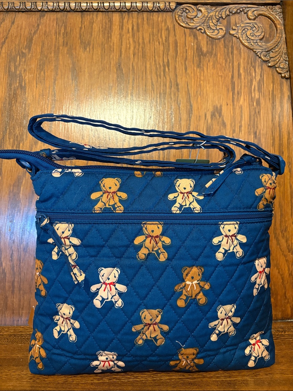 NWT-Vera Bradley-Bunch of 🐻 Bears 🧸Original Zip Hipster Crossbody Bag-$80 - Picture 2 of 16